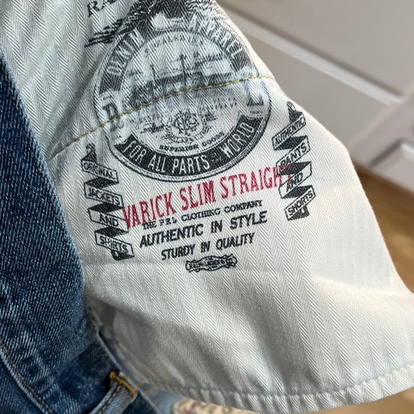 Polo Ralph Lauren Varick Slim Straight Jeans Mens 36x34 (35x33) Denim - Picture 6 of 12